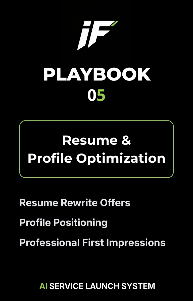 Resume & Profile Optimization playbook cover